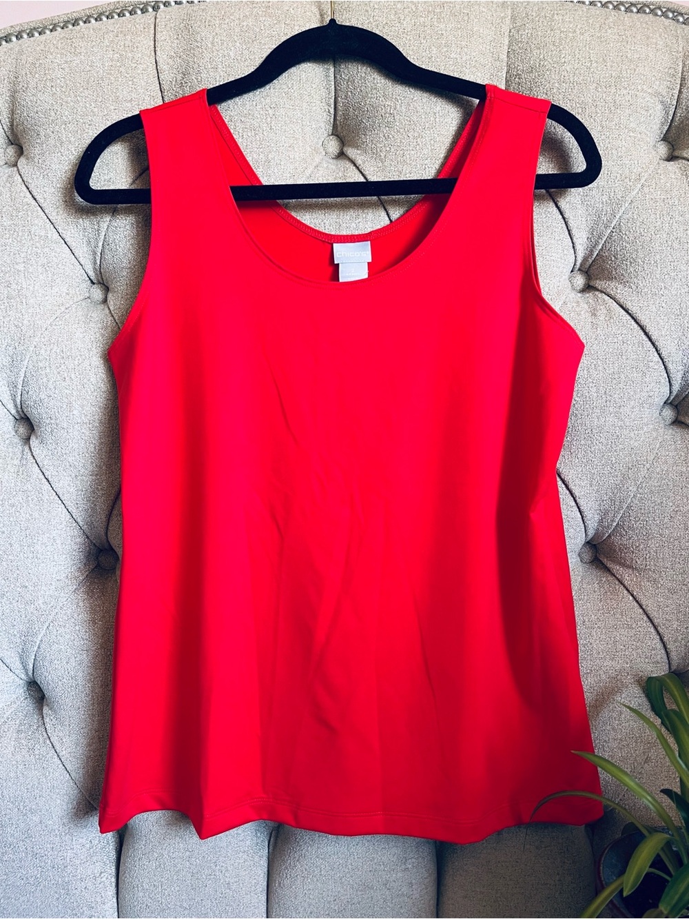 NWT Chico’s bright red smooth shell size 2 large